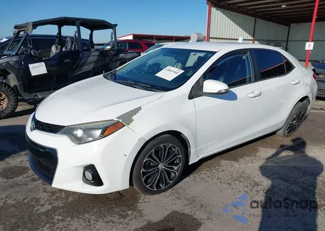 2016 Toyota Corolla S Plus z USA, uszkodzony, nr VIN 5YFBURHE7GP434370